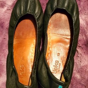 Tieks black flats authentic size 10